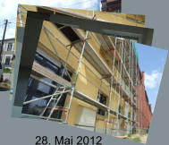 Stand der Bauarbeiten am 25. Mai 2012